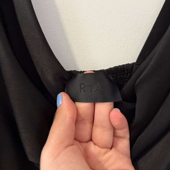 Revolve x RtA Satin Cowl Neck Drape Maxi Dress - Picture 5 of 5